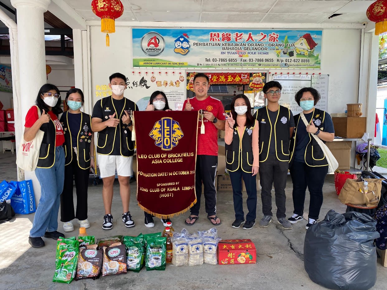 BAC’s Leo Club Bridges Generational Gap at En Yuan Old Folks Home