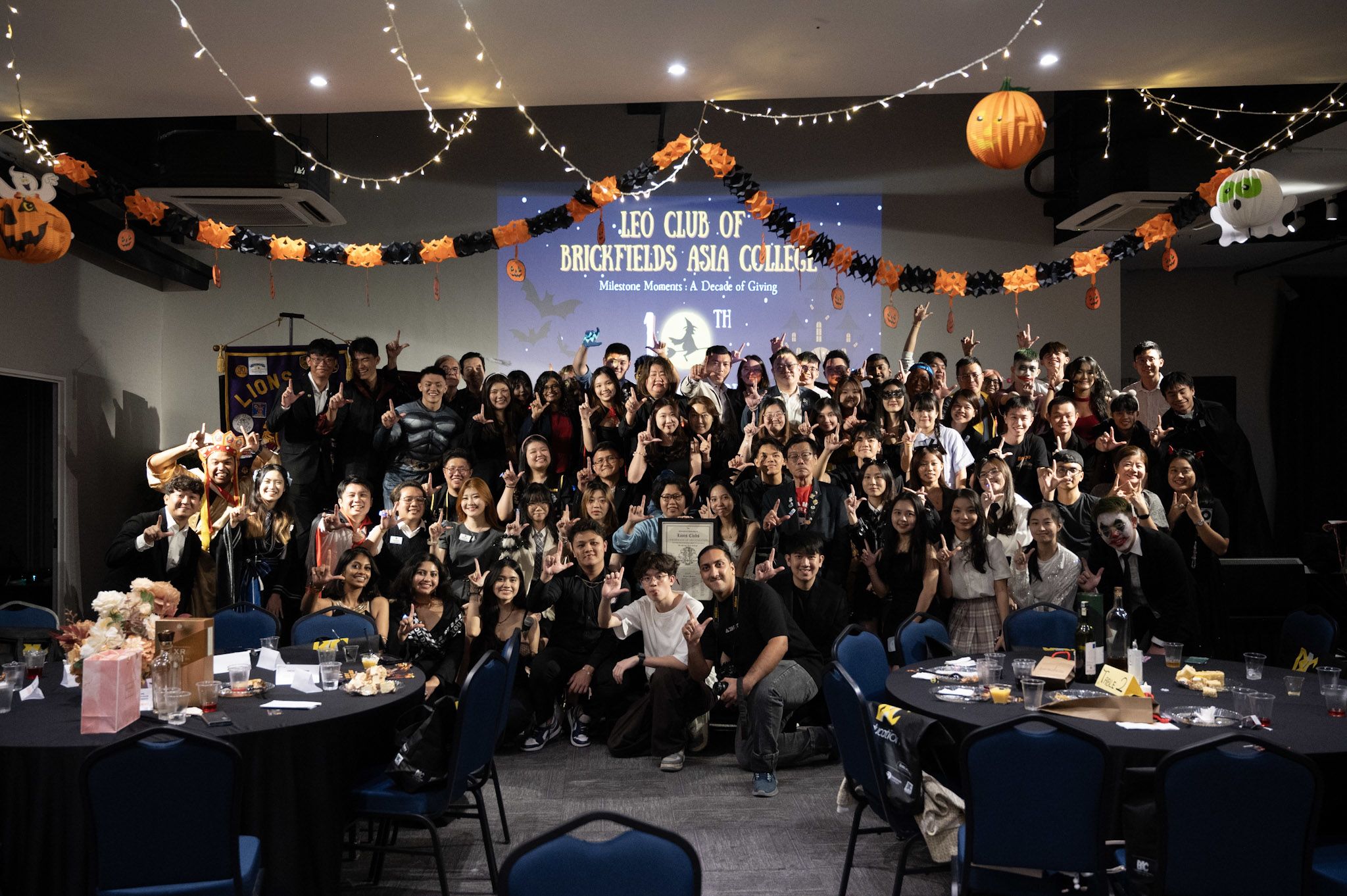 BAC Leo Club Celebrates 10th Anniversary Halloween-Themed Dinner Bash