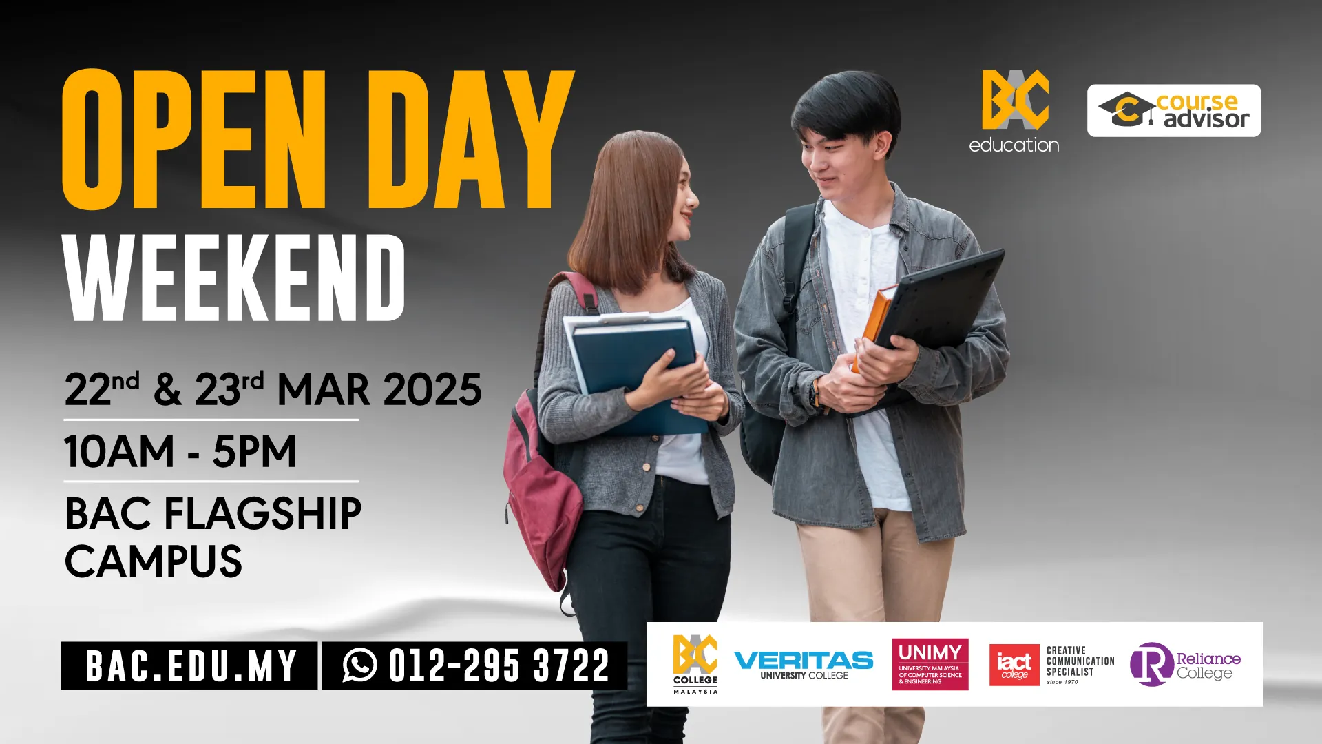 Open Day Weekend at BAC Flagship Campus